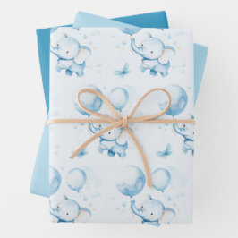Papper blåfärgssvällning Baby Elephant Wrapping 