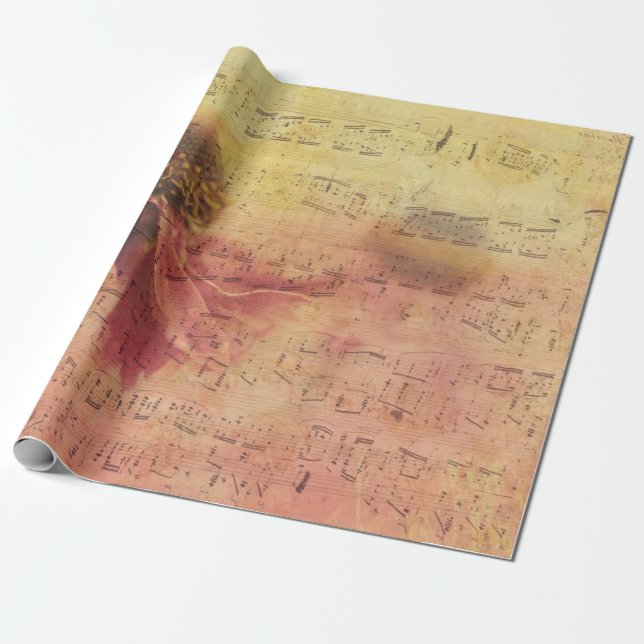 PAPPER BLOMMAR i STRUKTUR Presentpapper (Utrullad)