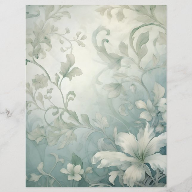 Papper blommigt för avbokning (Framsida)