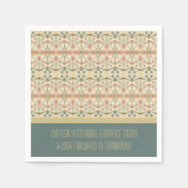 Papper Blommigt för elegant Pappersservett