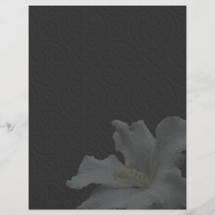 Papper Blommigt för inkl. Hibiscus Black Scrapbook