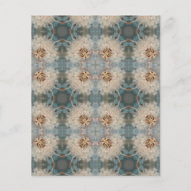 Papper Blommigt för skräpbok för Alcohol Bläck (Framsida)