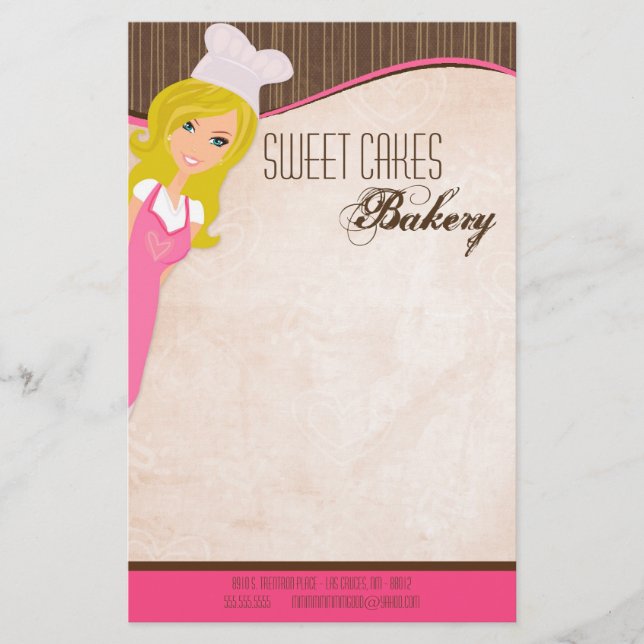 Papper - Blonde Baker Rosa Brow Kopp Cakes Bake (Framsida)