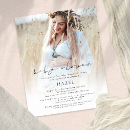 PAPPER Boho-fotoövertäckningsskript babyvisningspr Flygblad