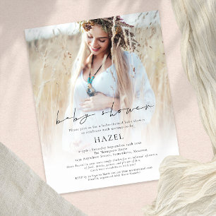 PAPPER Boho-fotoövertäckningsskript babyvisningspr Flygblad