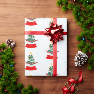 Papper Boll-skrotning i Snö under jul Presentpapper