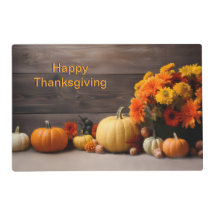 Papper Bordstablett för traditionell Thanksgiving