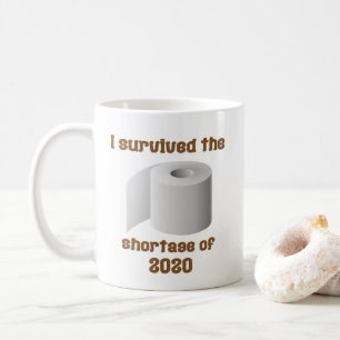 Papper brist på toalett kaffemugg