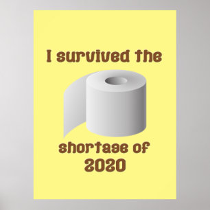 Papper brist på toalett poster