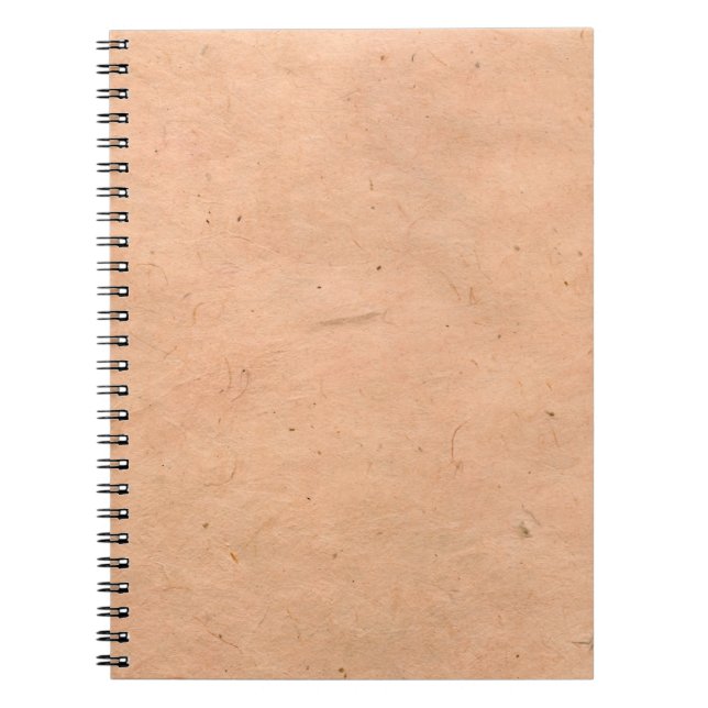 Papper brun rosa handgjord anteckningsbok (Framsidan)