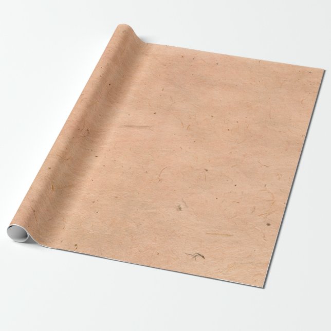 Papper brun rosa handgjord presentpapper (Utrullad)