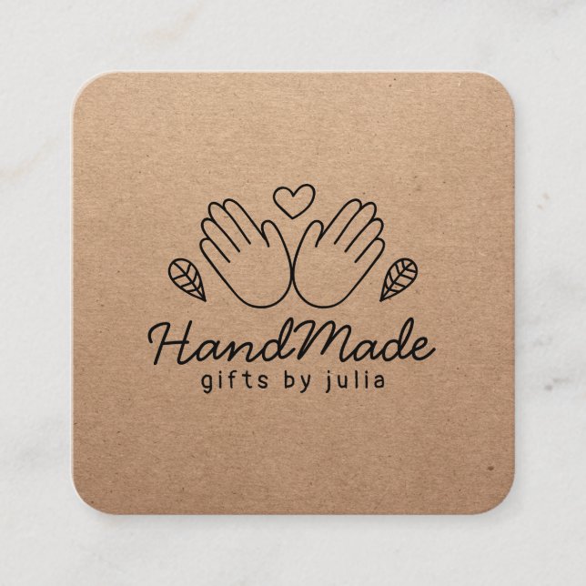 Papper brunkraftskorpa, handgjorda hantverksarbete (Framsida)