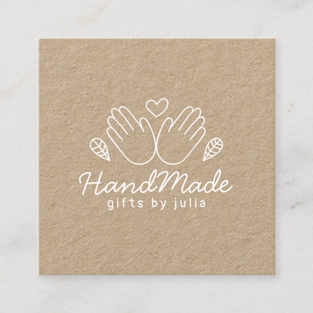 Papper brunkraftskorpa, handgjorda hantverksarbete (Framsida)