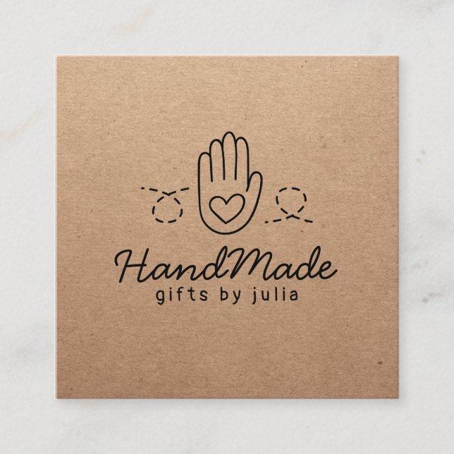 Papper brunkraftskorpa, handgjorda hantverksarbete (Framsida)