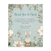 PAPPER | Bunny Powder Blue First Birthday Tack