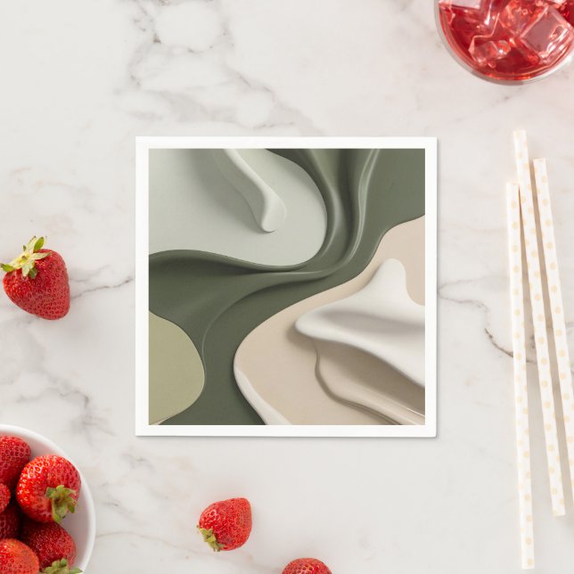 Papper cocktail-napkin i snyggt grafik pappersservett (Insitu)