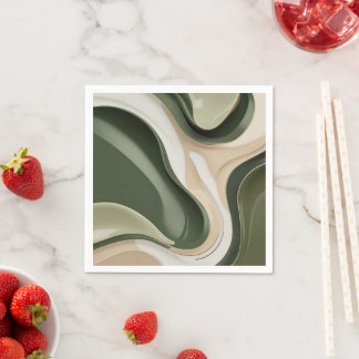 Papper cocktail-napkin i snyggt grafik pappersservett