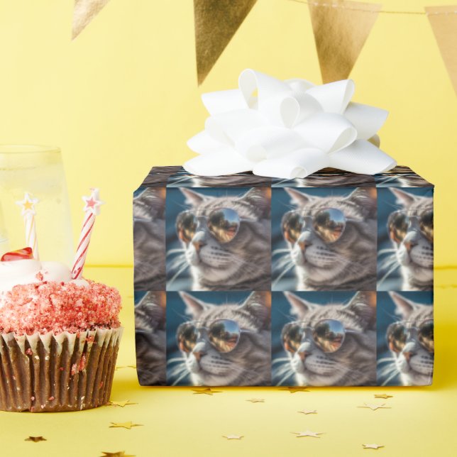 PAPPER coola FÖR KATTUNGLASSER, BIRTHDAY WRAPPING Presentpapper (Födelsedagsfest)