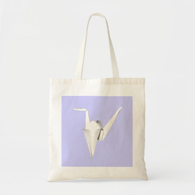 Papper Crane Tote Bag Tygkasse (Framsidan)
