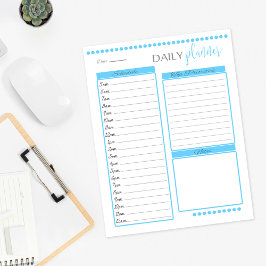 Papper daglig planeringsinstruktion | BABY BLUE