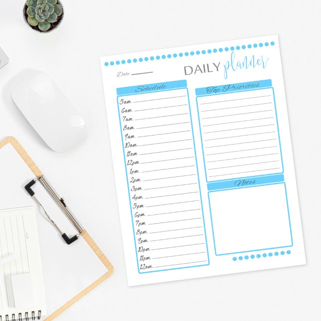 Papper daglig planeringsinstruktion | BABY BLUE (Skapare uppladdad)