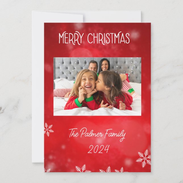 Papper design för körning julkort (Framsida)