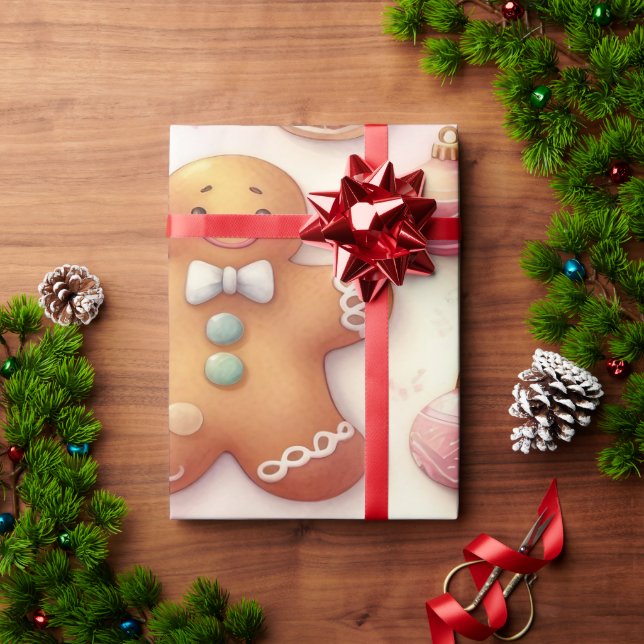 Papper design för ljus och festlig julomslutning presentpapper (Julgåva)