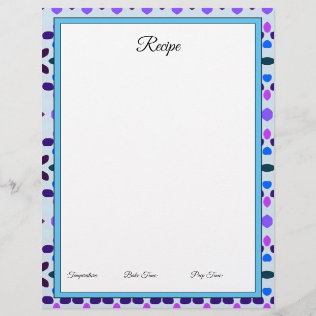 Papper design för söt i blått (Framsida)