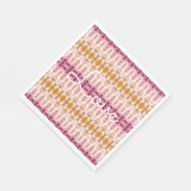 Papper designer Napkin med vattenfärg Mönster