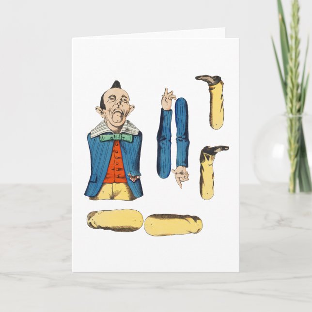 papper docka för konstig kort (Framsida)