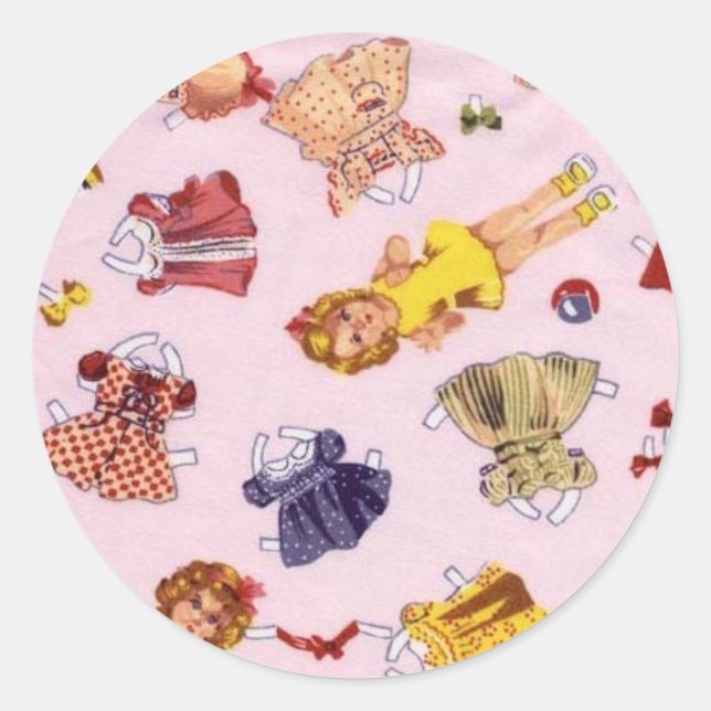 Papper dockningsdesign runt klistermärke (Framsida)