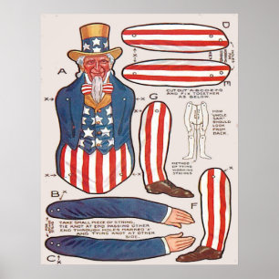 Papper doll, farbror Sam Poster