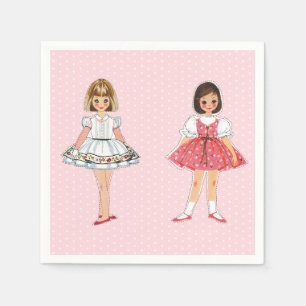 Papper Doll Party Napkins Pappersservett