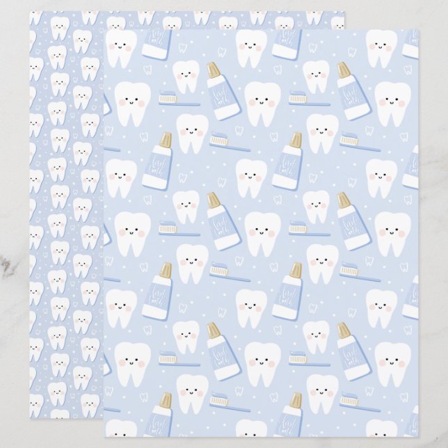 Papper Dubbla för första utskrapning av tand (Fram/baksida)