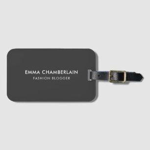 Papper Eco Black med minimalistisk Modern Rustic K Bagagebricka