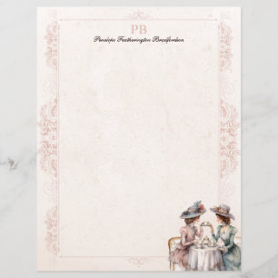 Papper Elegant för monogrammade stativ med hög chi