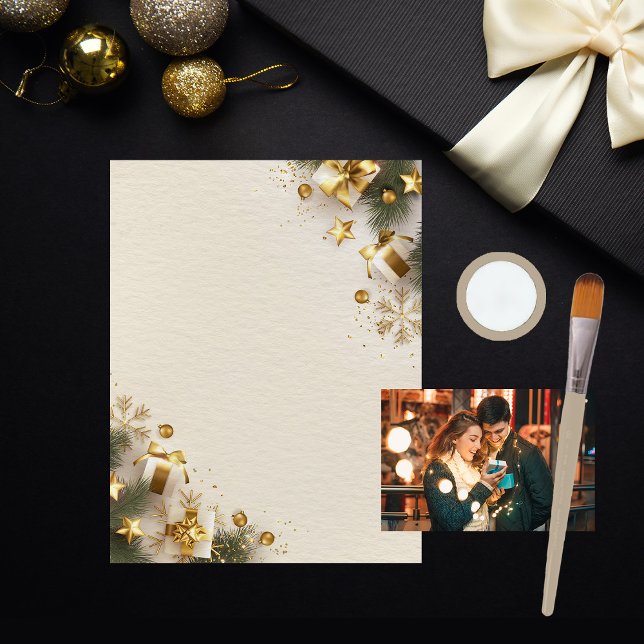 Papper elegant för skrapbok på julafton (Skapare uppladdad)