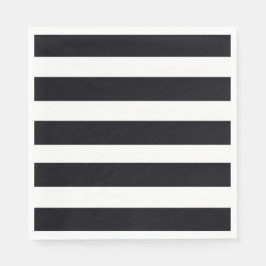 Papper elegant för svart och vit Chic Pappersservett