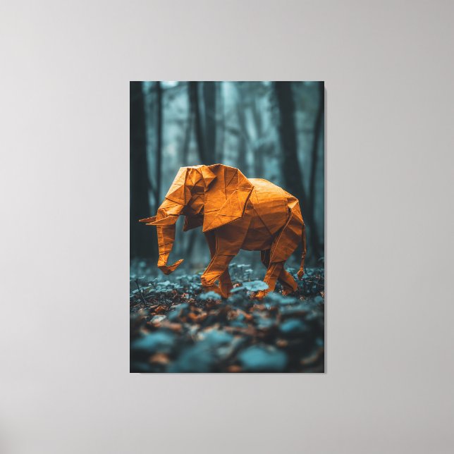 Papper Elephant Canvastryck (Framsida)