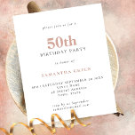 PAPPER enkel text  50:e födelsedagsinbjudan<br><div class="desc">PAPPER enkel text  50:e födelsedagsinbjudan. Ett helt anpassade,  valuta för pengarna PAPPERT,  inte kort,  mindre 4, 5 x 5, 6 tums alternativ som tillhandahålls UTAN kuvert (A6 är det storlekare som passar bäst).</div>