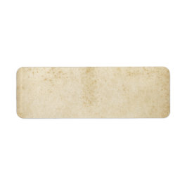 Papper etikett för tom antikisk Nedfläckad Returadress Etikett