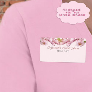Papper etikett Namn bricka för blommigt Gräns över Fraktsedel
