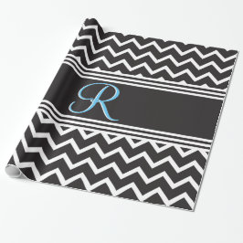 Papper fantastisk Svartvit Zigzag Wrapping Presentpapper