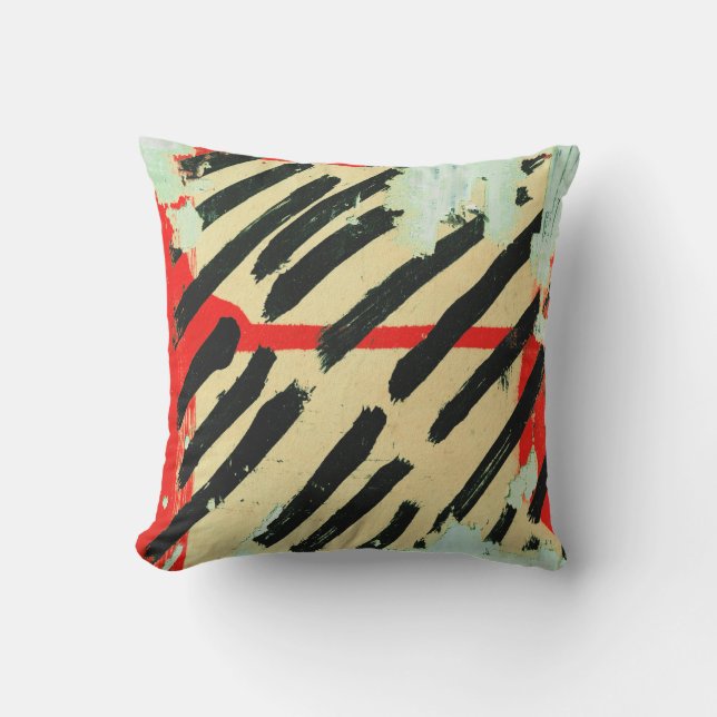 Papper färg på den unika Coolans arbetsvägg Kudde (Framsida)