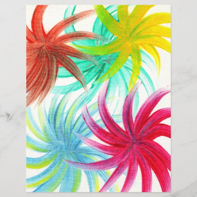Papper färglös Festive Spiral Swirls Scrapbook (Framsida)