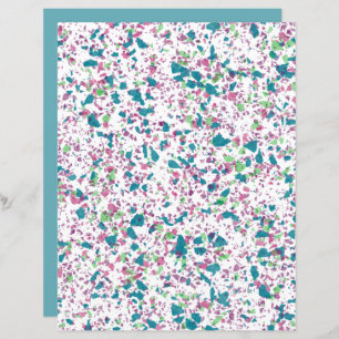 Papper färglös Funky Terrazzo Art Scrapbook