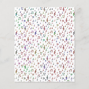 Papper färglös musik origami