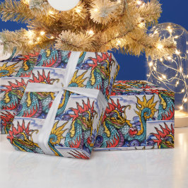 Papper färgomformning av kinesiska drapportiler presentpapper