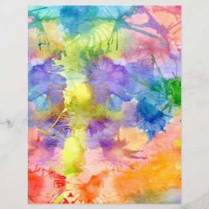 Papper färgsfärgad Stänk