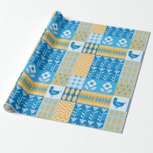 Papper färgstark dekorativ insvällning presentpapper